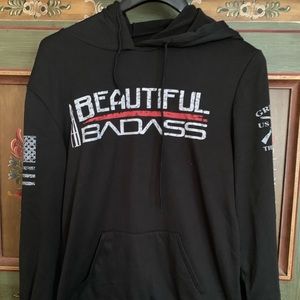 **Sold**Grunt Style Beautiful Badass Hoodie
